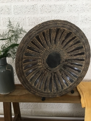 Beautiful Azeatic pottery bowl on stand, very special